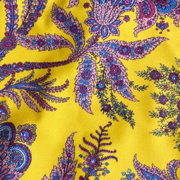 NWT J. Crew High-rise bikini bottom in Ratti® golden paisley Yellow Sz XXS - Picture 12 of 12